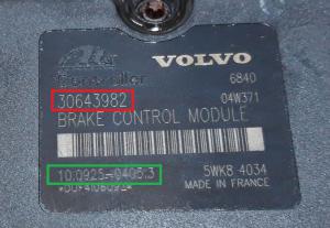 Volvo - XC90 1 facelift vanaf 2003 ABS reparatie
